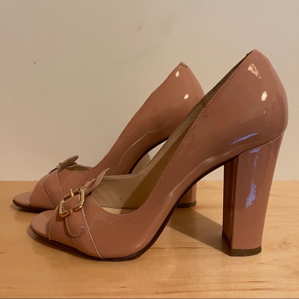 Talbots Larina Cameo Rose Patent Leather Pumps - Picture 5 of 8